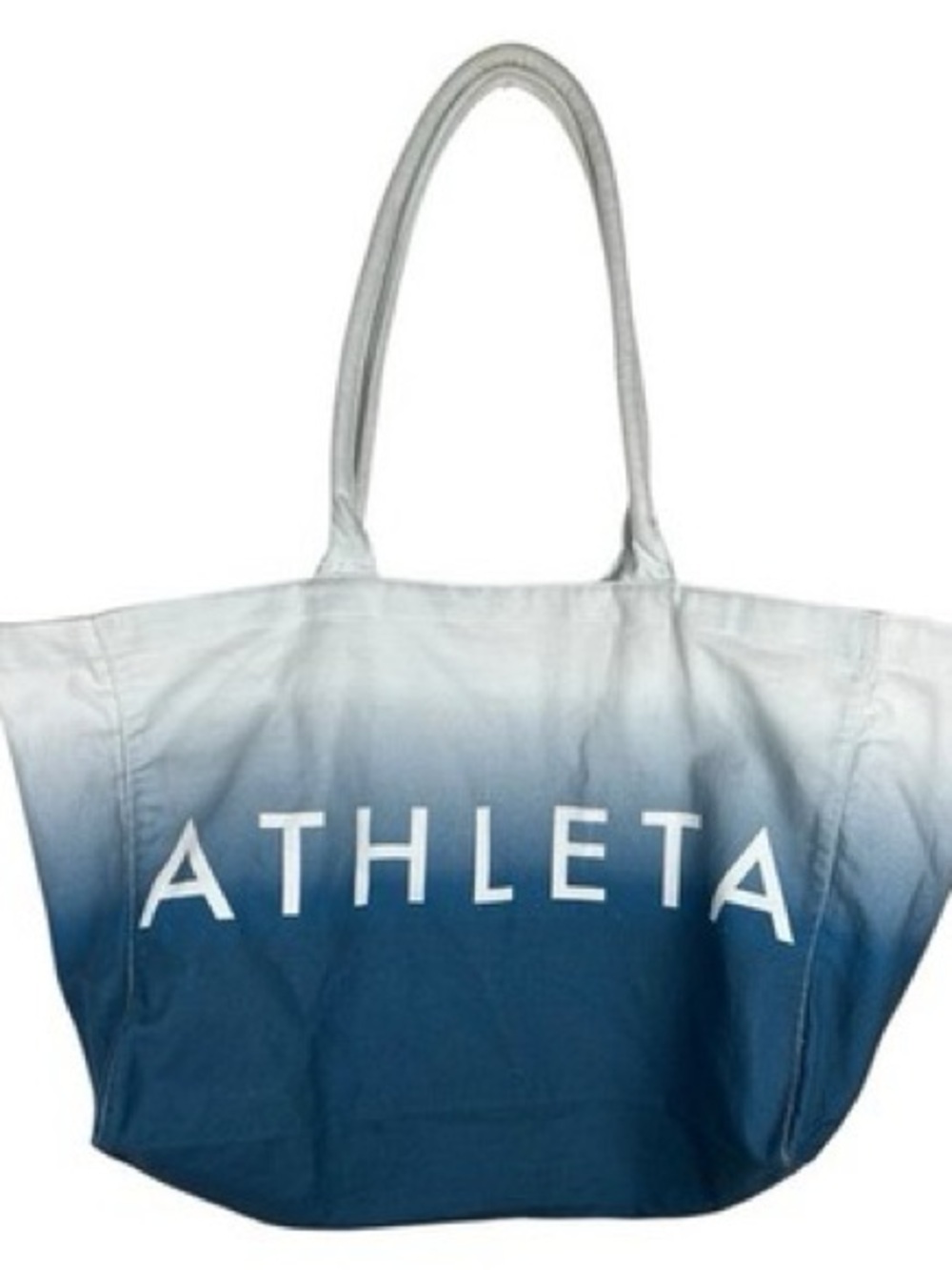 Athleta Ombre Blue Canvas Tote